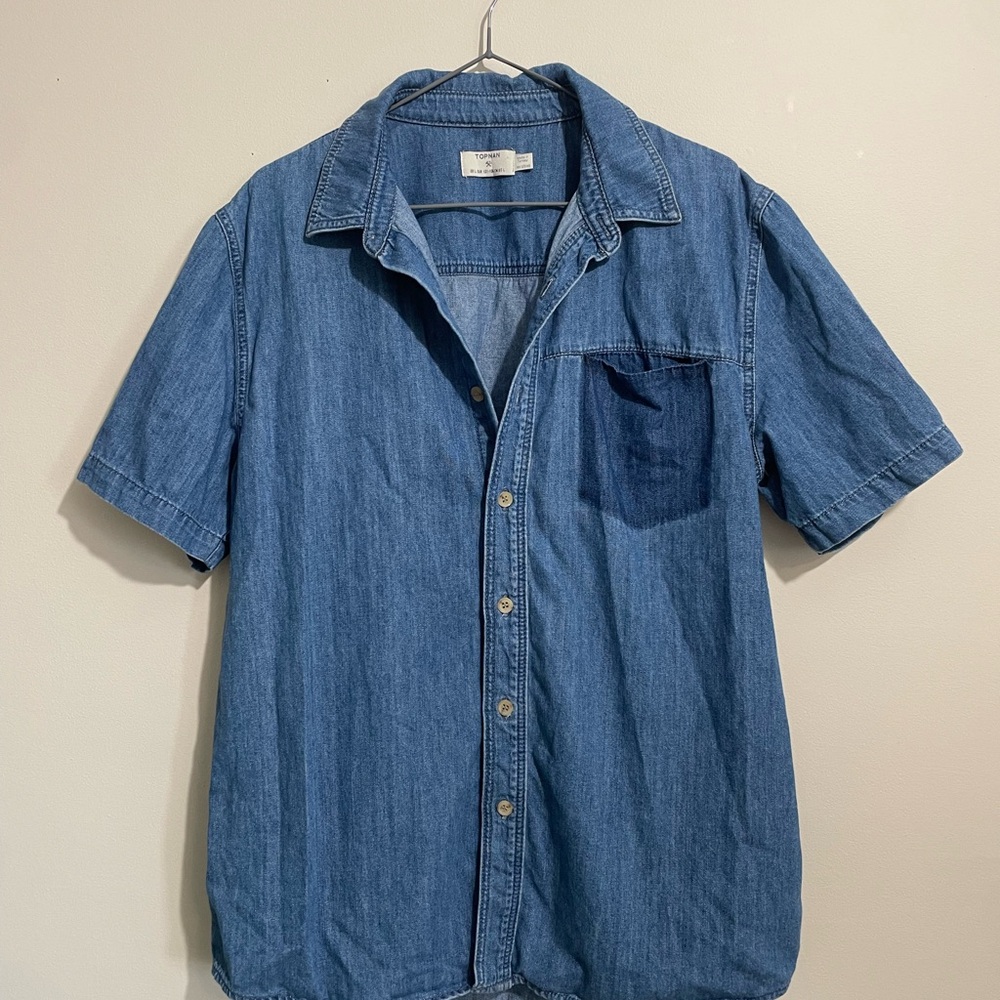 Topman Denim Button Up Shirt